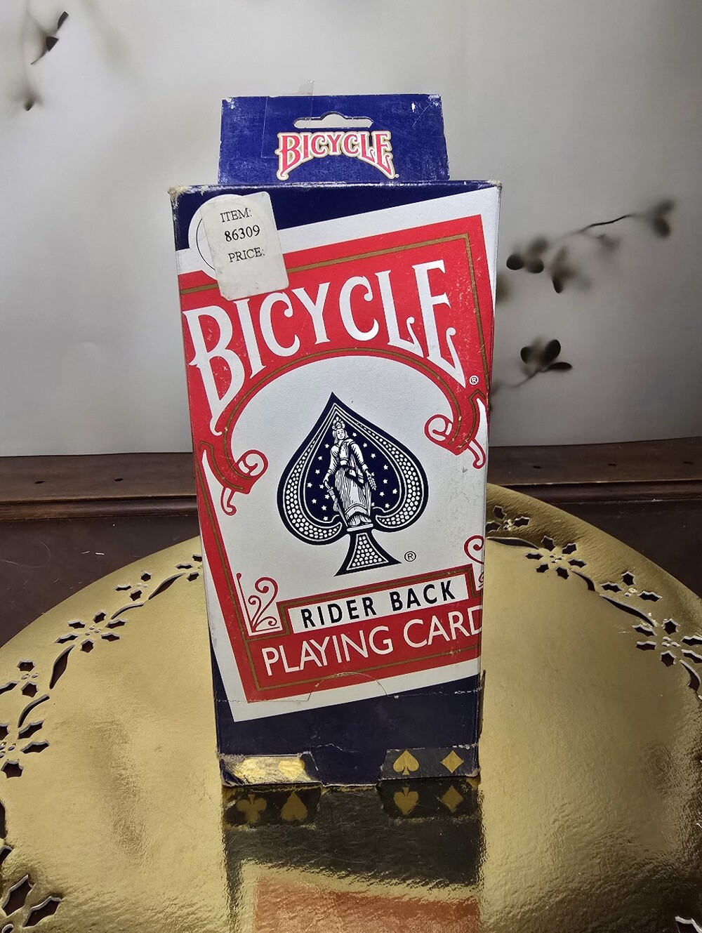 Bicycle 808 Rider Back Blue Seal 10 Deck Brick - Cincinnati OH USPCC - Pre-2009